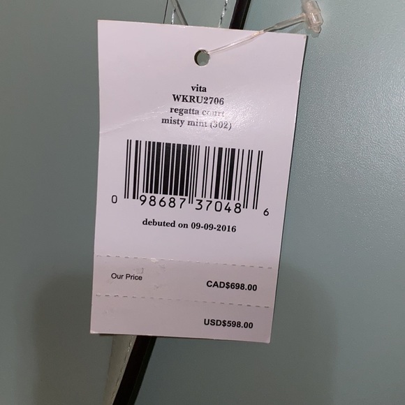 Kate Spade ♠️ Regatta Court in Misty Mint - Picture 6 of 6